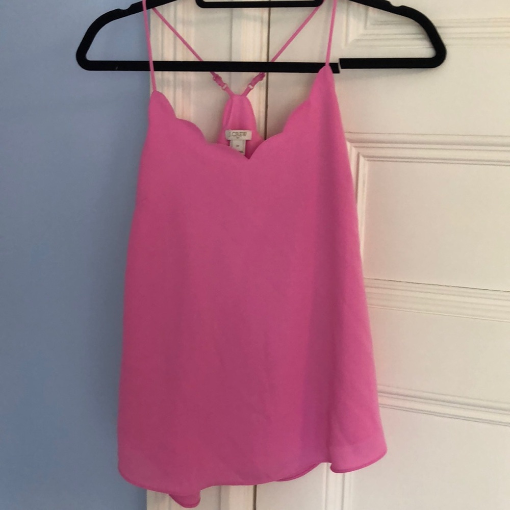 Pink tank.